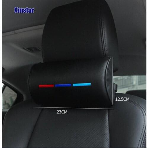 2pcs Performance car neck pillow sticker for bmw E38 E39 E46 E53 E60 E61 E64 E70 E71 E85 E87 E90 E83 F10 F20 F21 F30 F35