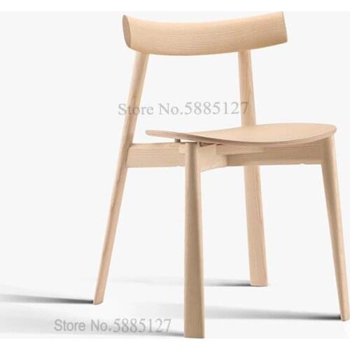 Nordic Solid Wood Chair Remo Designer Dining Chair Simple Creative Home Chair Cafe Dining Chair Back Chair