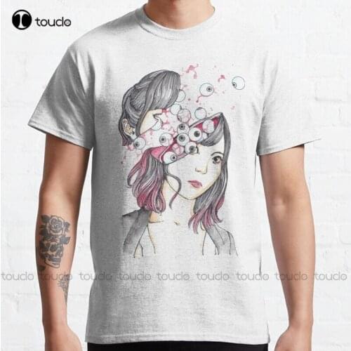 New Eyeballs Classic Shintaro Kago Guro Blood Manga Junji Ito Alternative Dark T-Shirt Cotton Tee Shirt S-5Xl Unisex