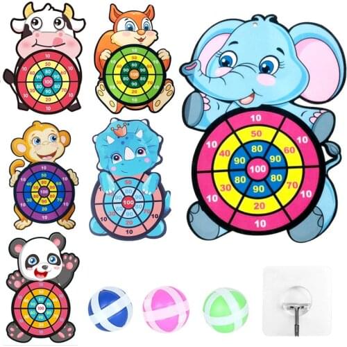 New Creative Children Throw Ball Dartboard Target Sticky Ball Party Outdoor Sports Indoor Cloth Toys Educational for Kids Gifts