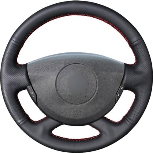 Hand-stitched Black Artificial Leather Car Steering Wheel Covers for Renault Laguna 2004-2007 Vel Satis 2001 2002 2003 2004 2005