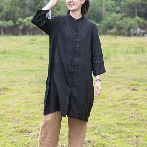 Черные блузки QATURALAN China At AliExpress