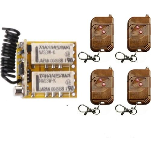 Mini Relay Switch DC3.7V 4.5V 5V 6V 7.4V 9V 12V 2CH 2 CH Contact NO COM NC Remote ON OFF Wireless Switch Normall Closed Open