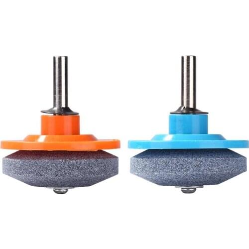 Grinding Drill Sharpener Lawnmower Rotary Blade Garden Tool Multi-function No Trough Sharp Knife Edge Sharpener Grindstone