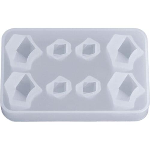 Silicone Mold Irregular Stone 3D Geometric Epoxy Resin DIY Jewelry Pendant Necklace Bracelet Fondant Decoration Bakery Molds