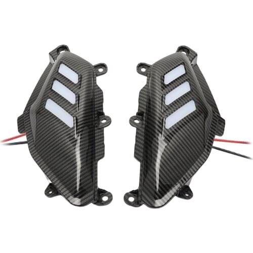 Motorcycle Rear Side Guard Cover Cap with LED For Yamaha Nmax 155 17-19