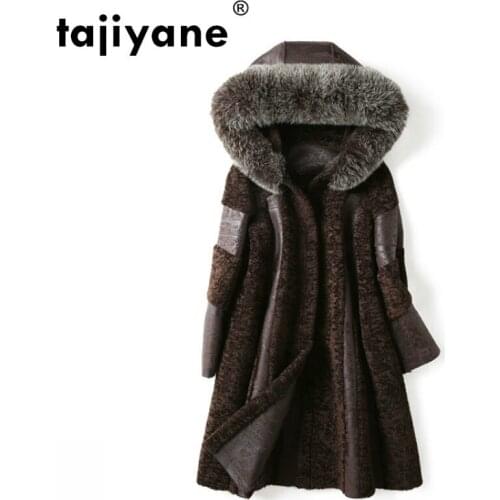 Coat Fur Real Autumn Winter Jacket Women Clothes 2021 Korean Fox Fur Hooded Wool Coat Plus Size Manteau Femme Hiver ZT1227