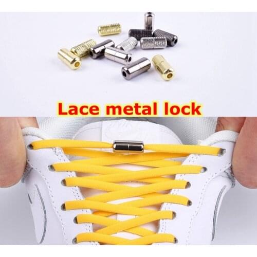 1Pair Shoelace Buckle Metal Shoelaces Lock Accessories Metal Lace Lock DIY Sneaker Kits Silver Gold Metal Lace Buckle 2pcs/pair