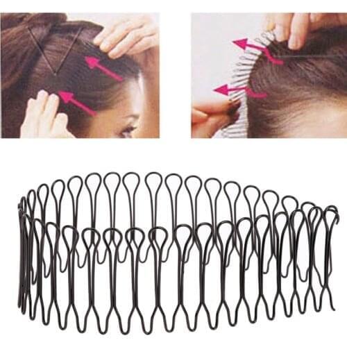 1 pcs Professional Hair Styling Tool Roll Curve Clip Pin Invisible Bang Fringe Hair Comb Clips Black Inserted Hairpins Hairgrips