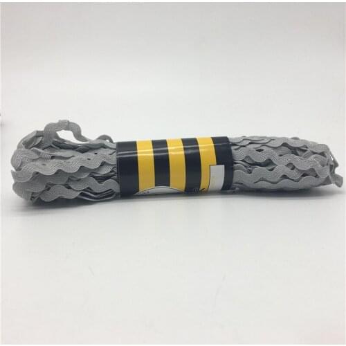 15yards 6mm Gray Polyester Ribbon Zig Zag Ribbons DIY Handmade Material For Wedding Party Christmas Decoration