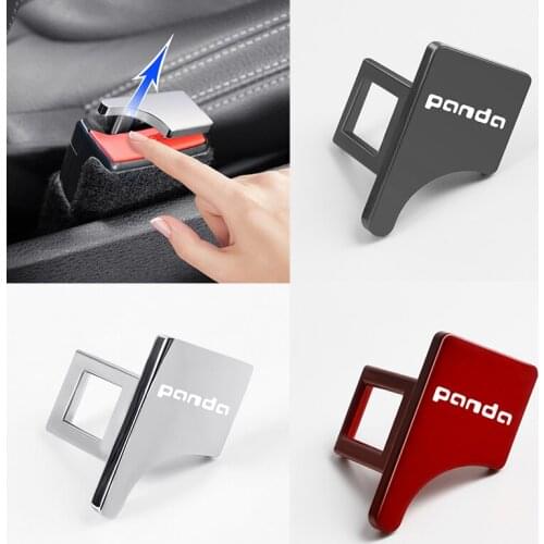 2PCS Car Styling For Fiat Panda Car styling Accessories Hidden Car safety seat belt buckle clip