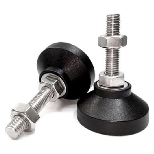 304 stainless steel + nylon plastic foot cup / furniture machine tool adjustment fixed non-slip mat M18 M20