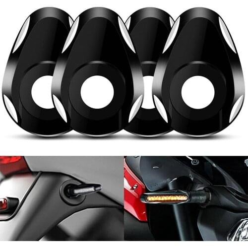 4Pcs Motorcycle Turn Signal Light Indicator Spacer for YAMAHA FZ1 Fazer R6 XSR 700 Black Blinker Adaptor For 900 MT