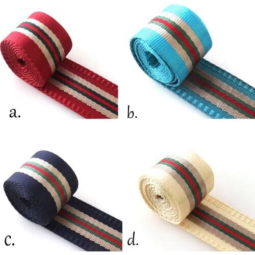 5Yards 1.5'' Nylon webbing strap backpack belt bag 38MM Stripe Webbing Belt Strap Handbag Strap Webbing Dog Collar webbing