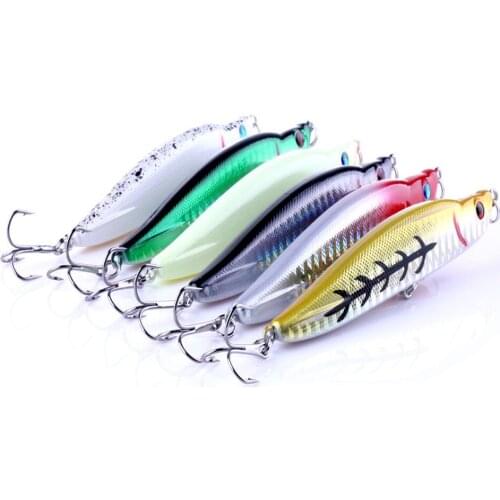 6pcs/set Laser Minnow 3D lifelike Fishing Lure 16G Pesca Hooks Fish Wobbler Tackle Crankbait Artificial Japan Hard Bait Swimbait