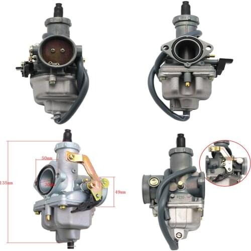A581 Motorcycle Tricycle PZ30 Carburetor For CG200 200CC Cable Choke 30MM Dirt Pit bike ATV Quad Carburetor