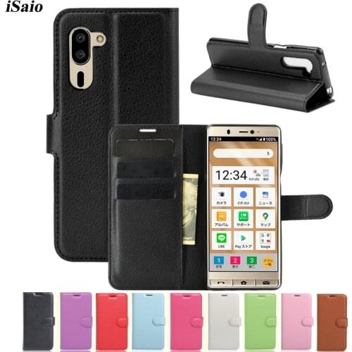 For Sharp Senior Simple Sumaho 5 Wallet Case Flip Leather Cover AQUOS Zero 5G Basic EP3 Phone Case Cover with Card Holders