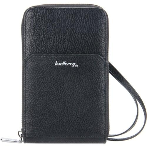 European and American multi-card fashion business zipper handbag mens wallet mobile phone bag large capacity 2021 new