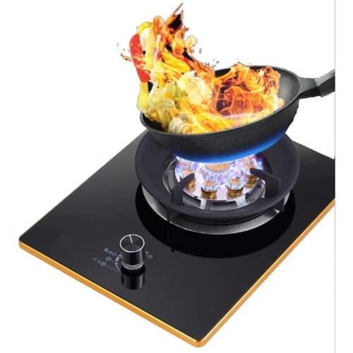 Gas Stove Household Embedded Natural Gas Liquefied Gas Stove Tempered Glass Nine-head Fire Divider Removable and Easy To Clean