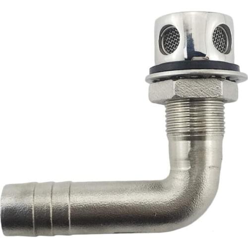 316 Stainless Steel Marine Boat Yacht 90 Degree Bent Fuel Water Diesel Gas Tank Breather Vent