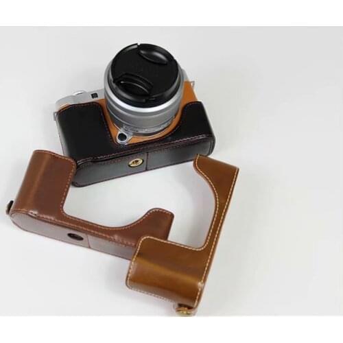 Camera Pu Leather Case Bottom Opening Version Protective Half Body Cover Base For Fujifilm Fuji XA7 XA20 XA5 X-A7 X-A5 X-A20