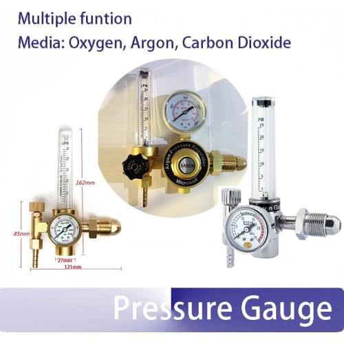 G5/8" external thread type Oxygen, Argon, Carbon Dioxide CO2 Gas Pressure Reducer Pressure reducing valve pressure gauge
