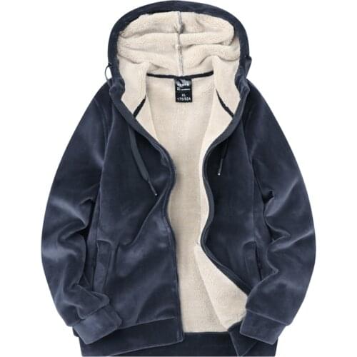 Mens Jacket 2020 New Winter Fleece Warm Jacket Men Hooded Windbreak Thicken Coats Men Outwear Fashion Casual Parkas 6XL 7XL 8XL