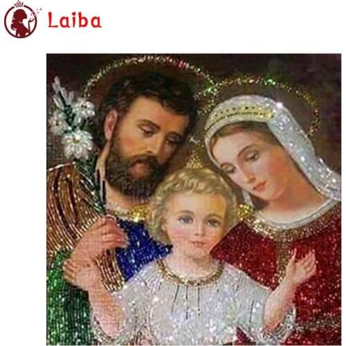 Full square round drill set Hot selling home art, Jesus Virgin Mary, child, religion diy diamond painting 5d diamond embroidery