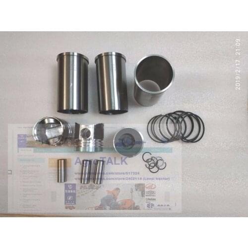 Set of piston and liners, piston rings, piston pins etc for Laidong 3T30 engine for tractor like Luzhong, part number