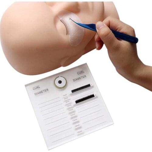 False Eyelash Extension Stand Pad Pallet Lashes Holder Big Lash Extension Supplies With Tick Mark Lash Extension Tools