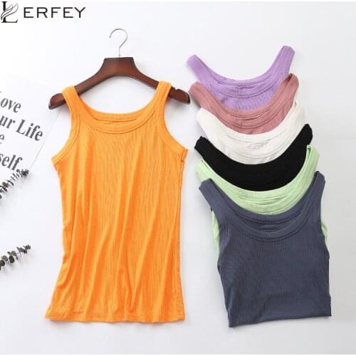 LERFEY Sexy Knitted Tops Summer Tank top Women Camisole Sleeveless O Neck Slim Female T-shirt Vest Casual Camis New Clothing
