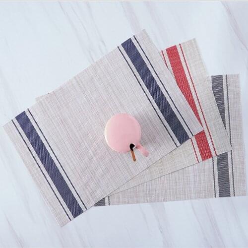 Simple and modern environmental protection western placemat heat insulation anti-slip anti-skid plate mat household hotel PVC