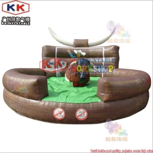 Waterproof Inflatable Rodeo Bull Ride For Sale, Inflatable Mechanical Bull For Entertainment Park