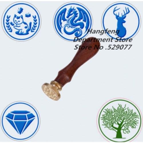 Cat/dragon/diamond/life tree Sealing Wax Stamp Classic Initial for diy wedding Envelope Card Wax Seal Personalized Decoration
