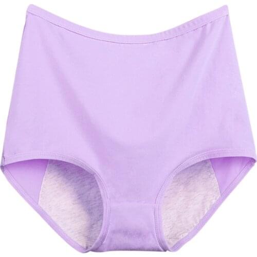Women Leak Proof Menstrual Panties Physiological Underwear Period Cotton Waterproof Briefs Plus Size Female Lingerie Panties