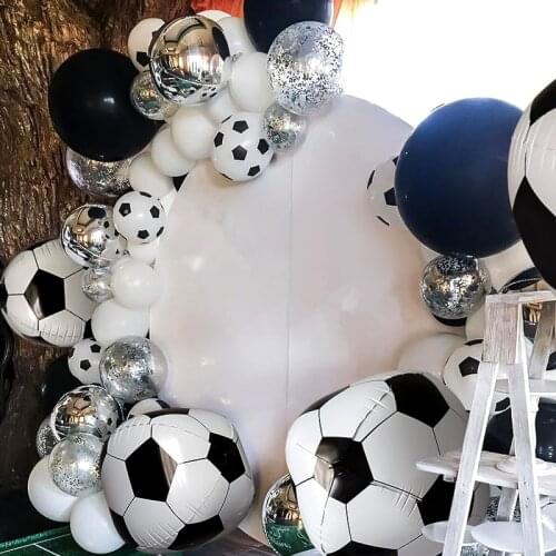 1set football Soccer Party Boys Birthday party Decoration Adult Balloon arch Sports Boy theme football party favor soccer ball