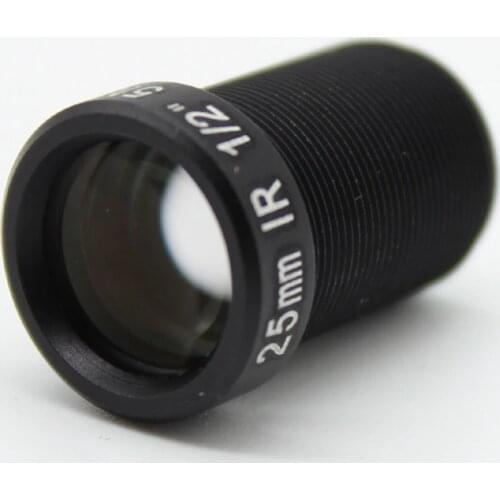 10pcs HD 25mm 5mp CCTV Lens 1/2" Fixed Iris IR Infrared M12 view 70m MTV mount For Security IP Camera