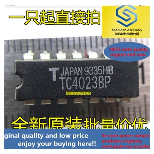 10pcs only orginal new TC4023BP 3 input NAND gate, DIP-14 pin