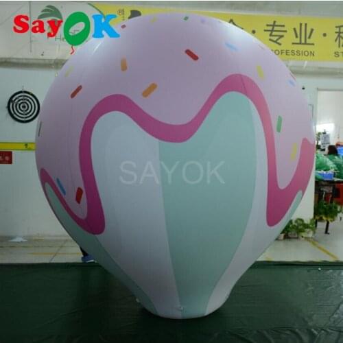 2m(6.56ft) Tall Helium balloon ice cream shapes balloon inflatable helium balloon for party/event/show/advertising/exhibition