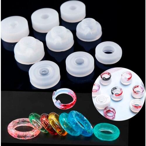 3pc New Rabbit Ring Shape Resin Epoxy Silicone Molds Making Cabochon Decorative Craft Jewelry Making Mold