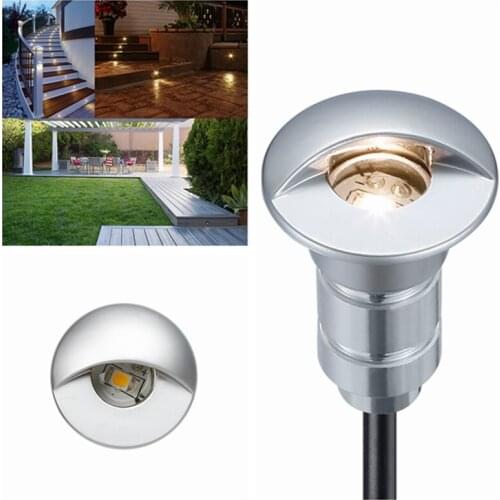 Aluminum Half Round DC12V LED Inground Lighting 0.6W Underground Floor Lamp 50pcs modern Led Light Decoration Outdoor Lighting