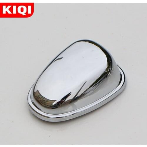 KIQI Car Stickers for Peugeot 208 2015 - 2019 ABS Chrome Front Water Wiper Nozzle Protection Cover Trim Stickers