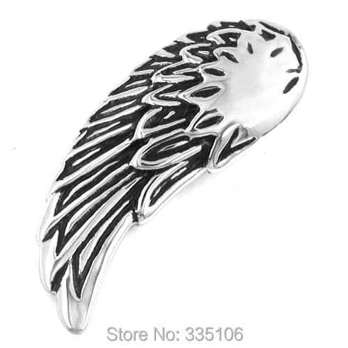 Free shipping! Eagle Wing Pendant Stainless Steel Jewelry Classic Black Motor Biker Pendant SWP0176