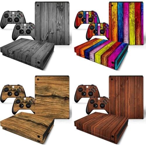 Wood design for X BOX ONE X console stickers for X BOX ONE X vinyl sticker for x box one X skin sticker