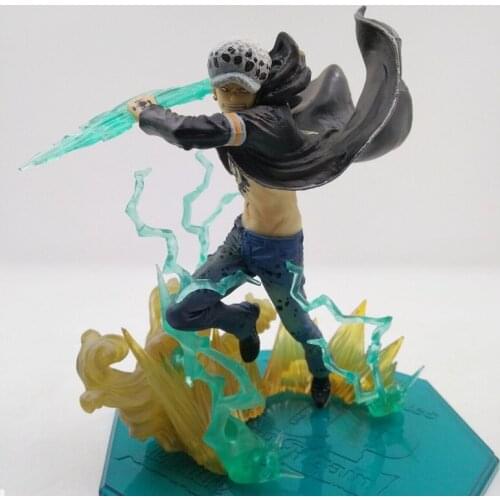 14cm One Piece Trafalgar Law Action Figure Anime Trafalgar D Water Law Gamma Knife Fight Collection Model Dolls Toy Gift