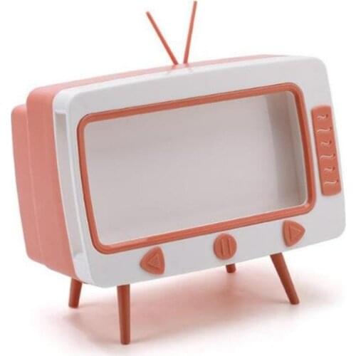 Hot Sale Portable Cute Tissue Box Office Desk Paper Container Creative TV Appearance Organizer