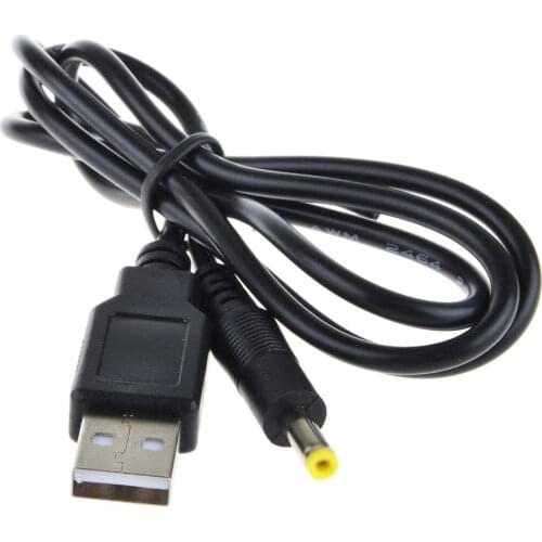 USB A to DC 5V 4.0mm/1.7mm Power Adapter Cable Lead 80cm Charger for Sony PSP