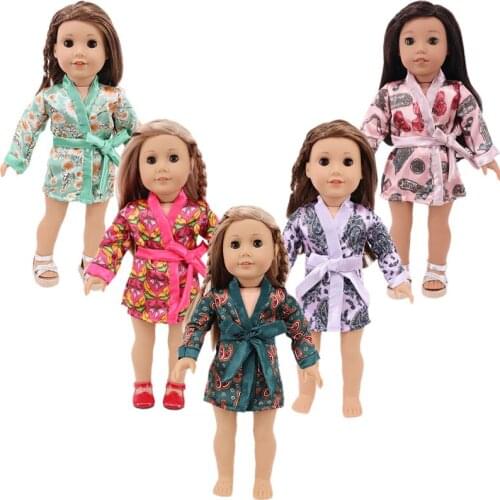 Doll Suit For 18 Inch American & 43Cm Baby New Born Doll Cute Pure color minimalist style For Our generation Doll Daily Life
