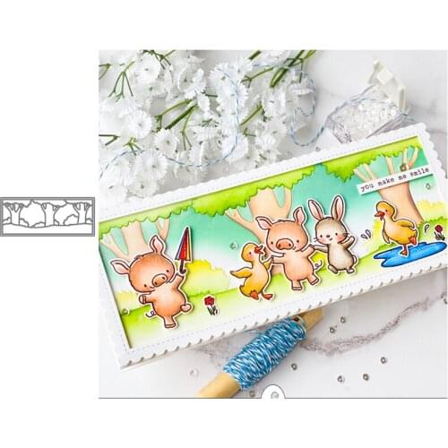 Forest Frame Metal Cutting Dies for Scrapbooking Handmade Mold Cut Stencil New 2021 DIY Card Make Mould Model Craft Decoration