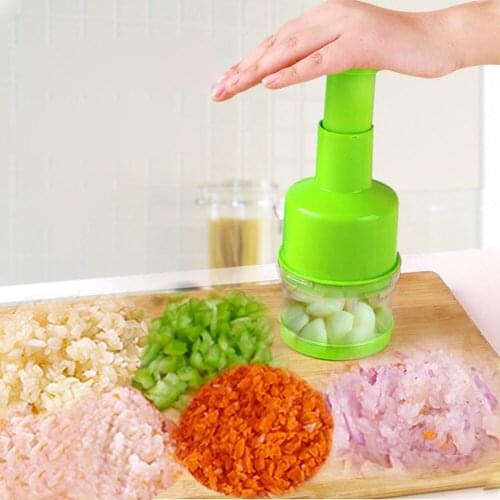 Multifunctional Kitchen Stainless Steel Hand Press Shredder Pat Punch Press Vegetable Garlic Onion Ginger Kitchen Cooking Tools